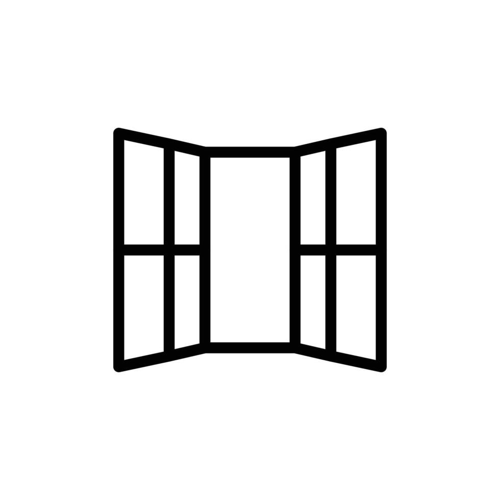 Prison line icon isolated on white background vector