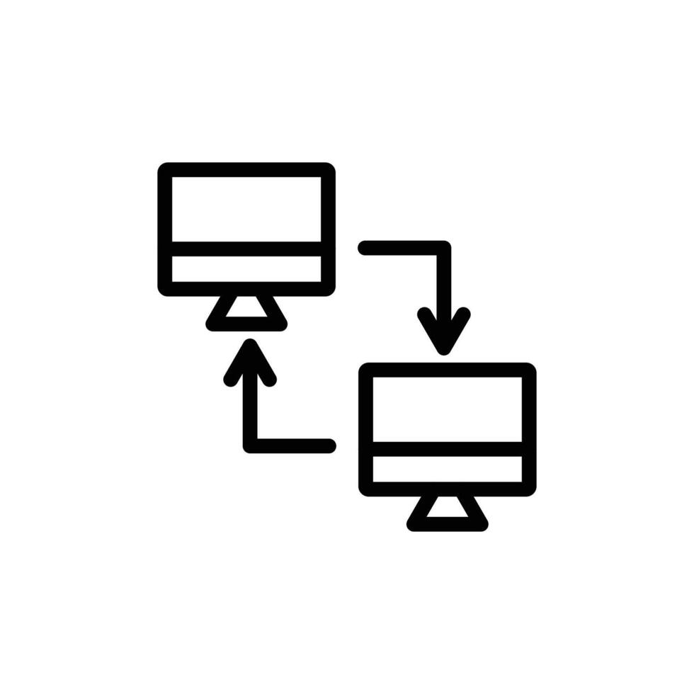Local network icon vector