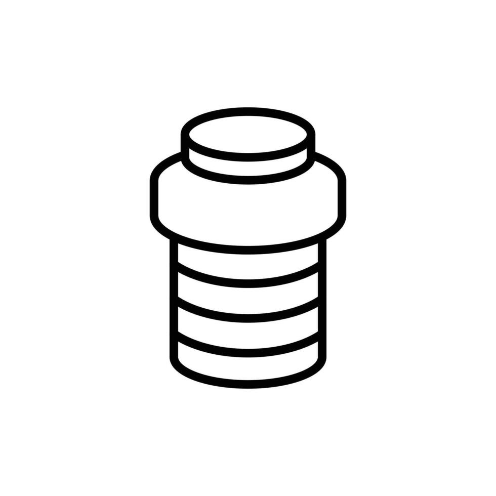 Cork wine icon vector