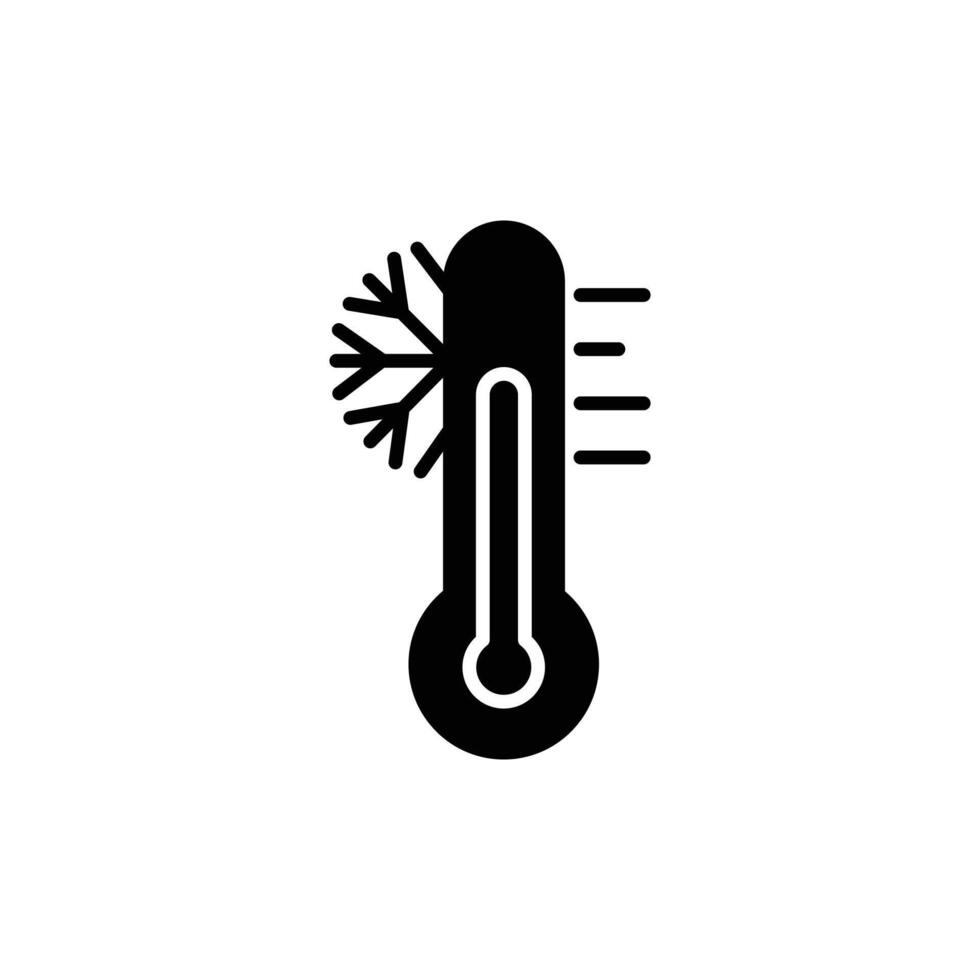 Cold line icon isolated on white background vector