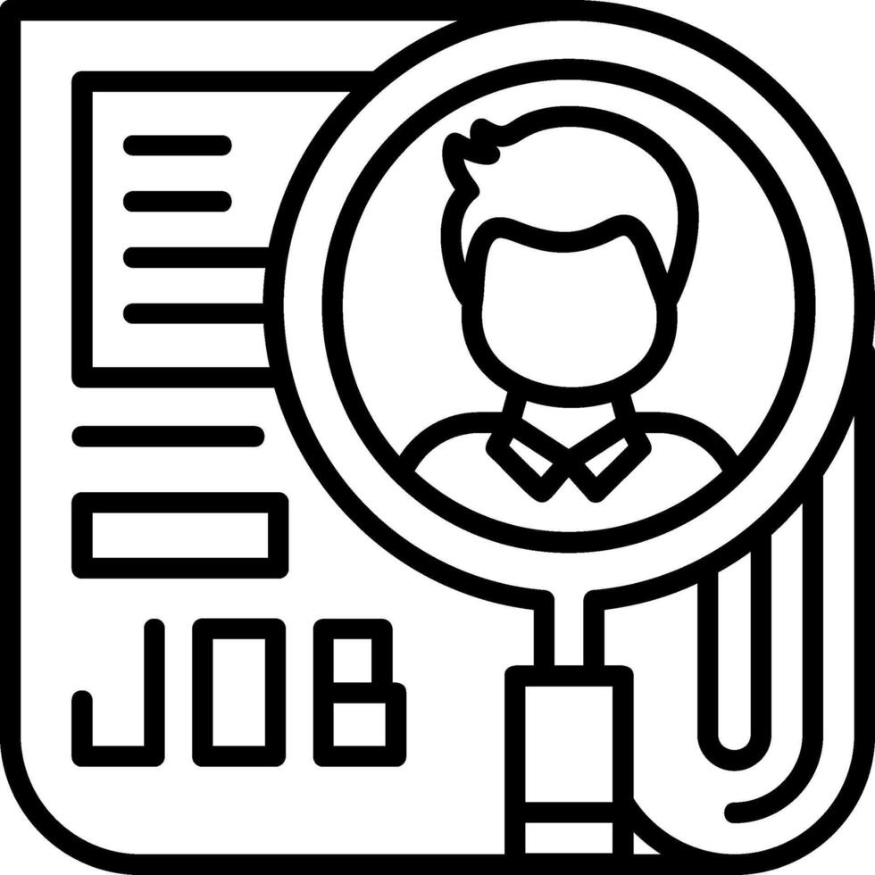 Job recruitment Icon Design vector