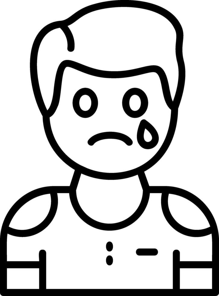 Sadness Icon Desogn Symbol vector