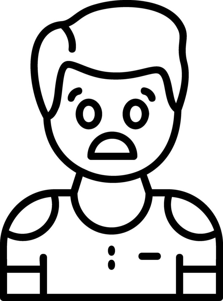 Fear Icon Desogn Symbol vector