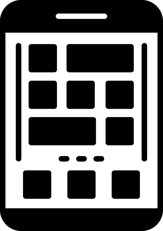 Grid Icon Design Symbol vector