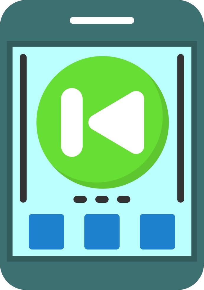 Skip backward Icon Design Symbol vector
