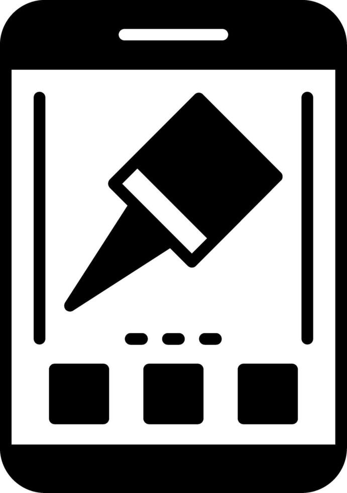 Pin Icon Design Symbol vector
