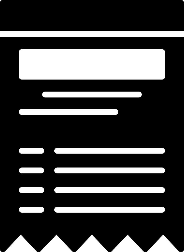 Receipt Icon Design Symbol vector