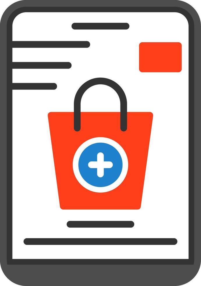 Mobile Shopping Icon Design vector