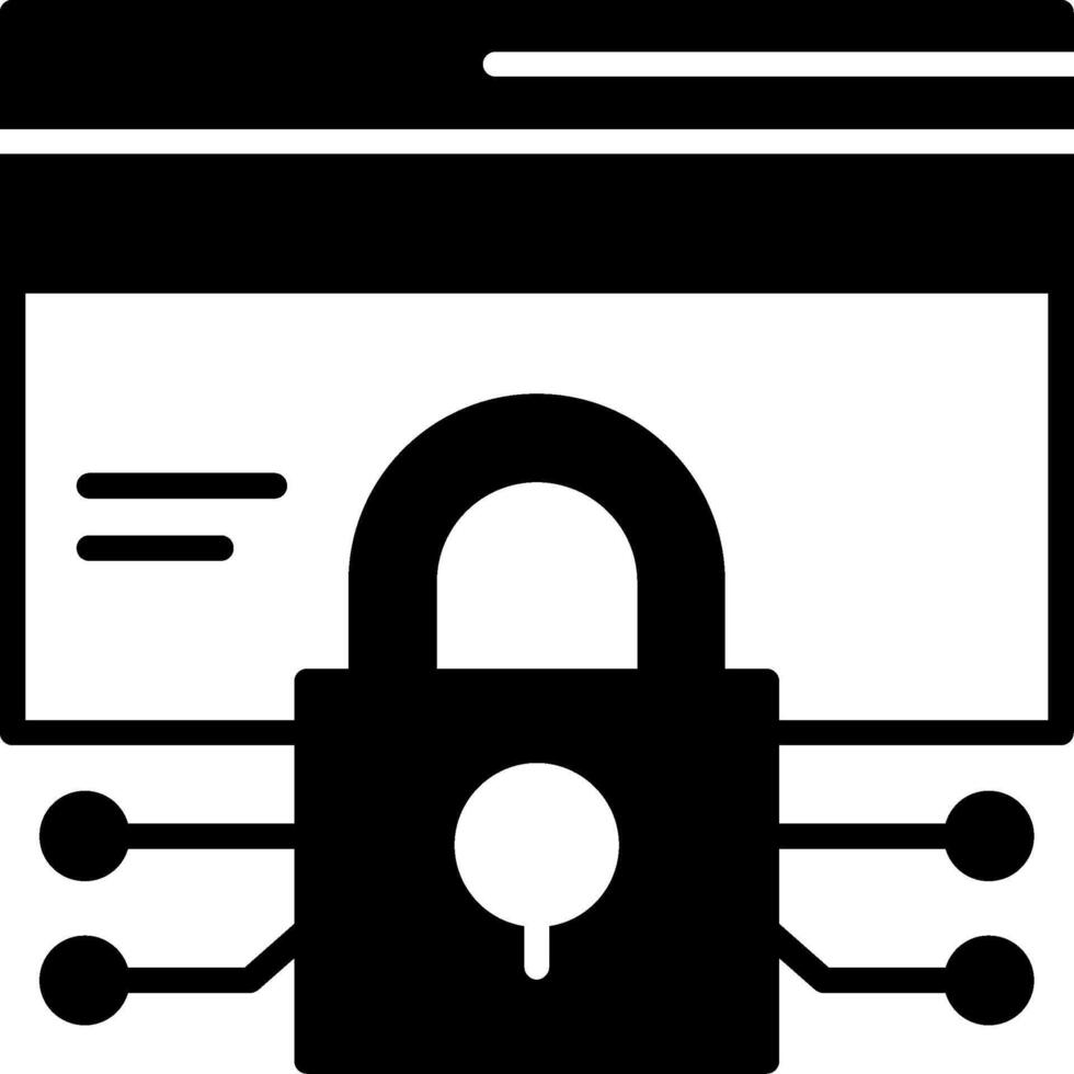 Data encryption Icon Design Symbol vector