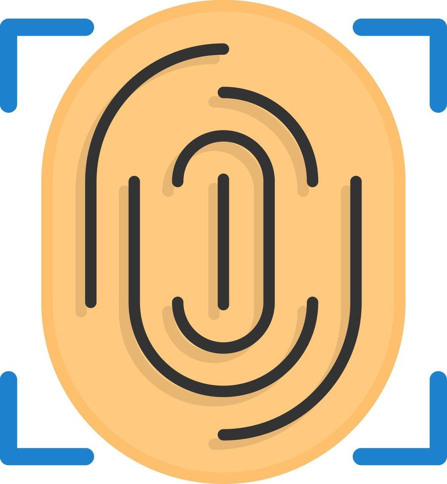Biometric authentication Icon Design Symbol vector