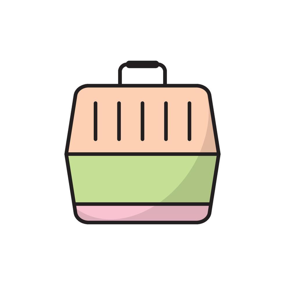 Pet animal box icon design templates vector
