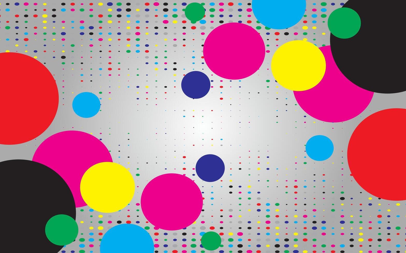 Colorful abstract background with halftone effect vector