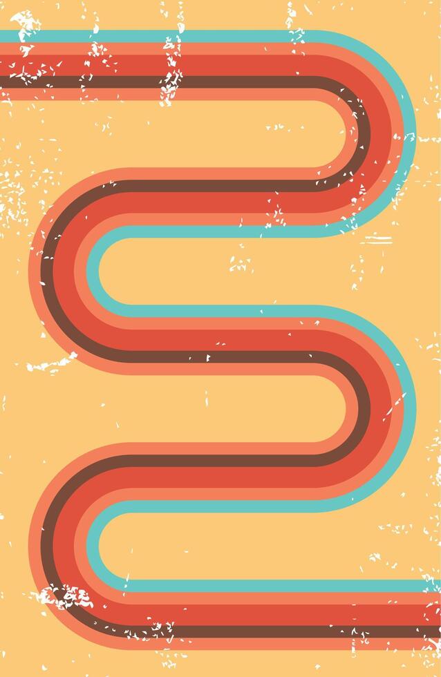 Background line flow grunge retro vector