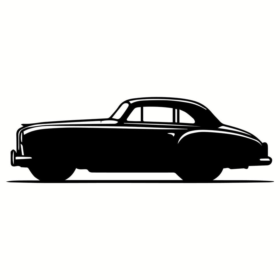 Luxury Sports Car Silhouette for High-End Custom Designs vector