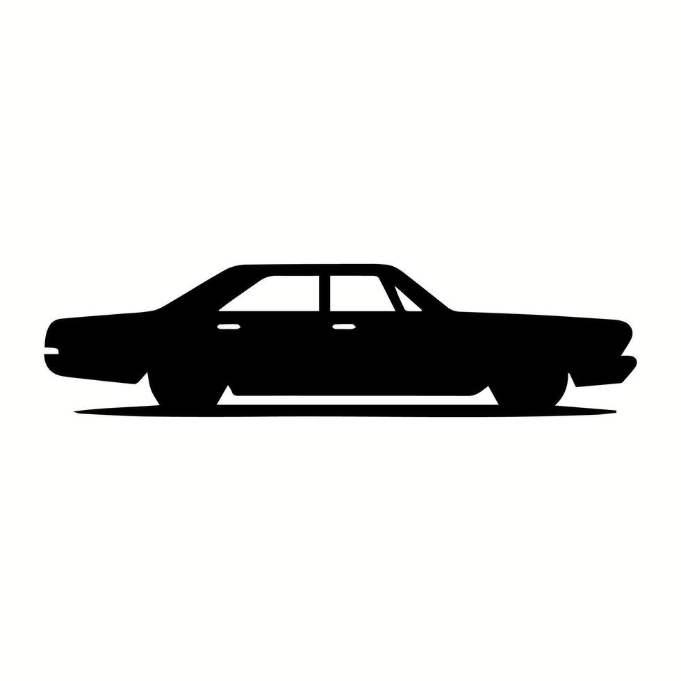 Luxury Sports Car Silhouette for Custom Automotive Logos vector