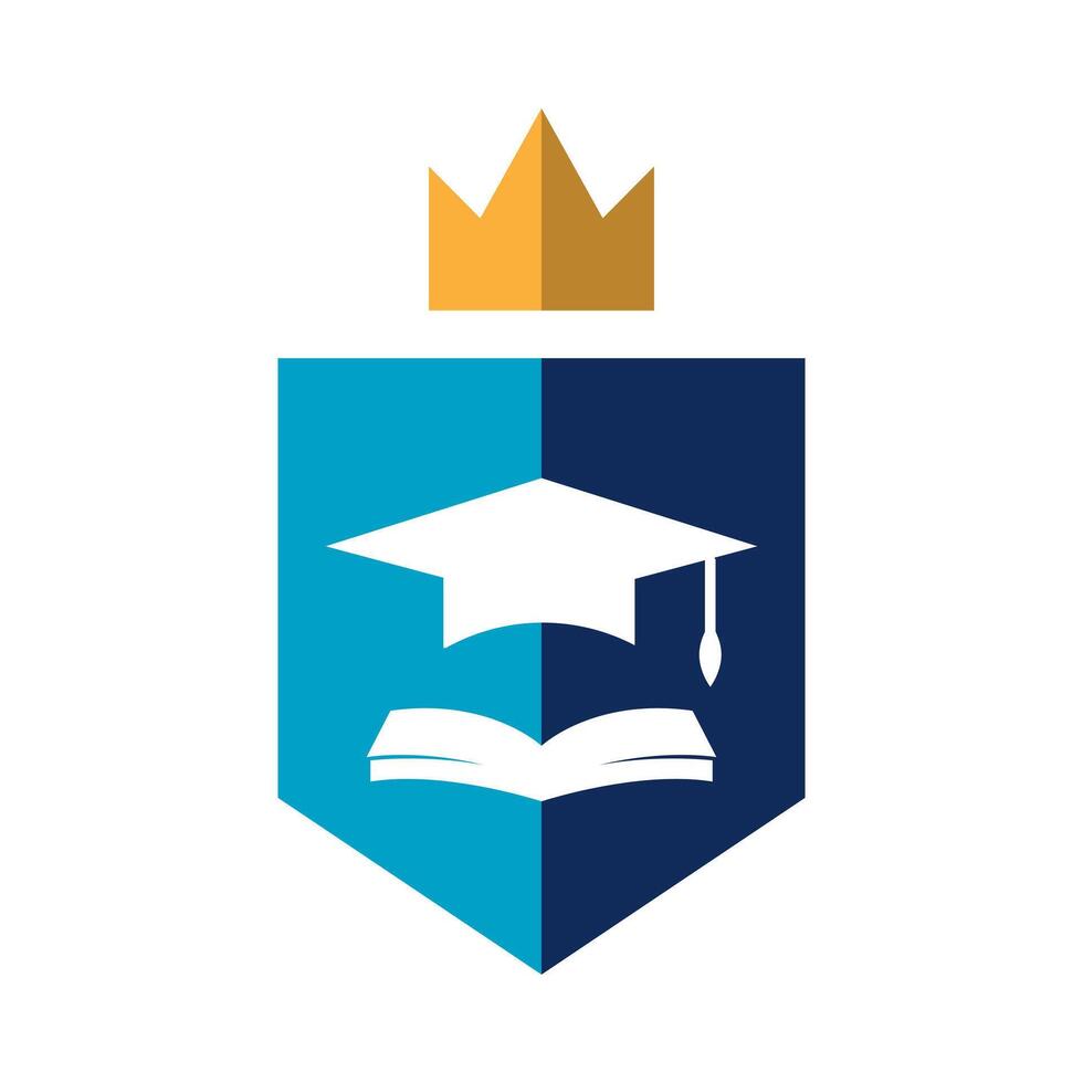 school college education logo design illustration vector