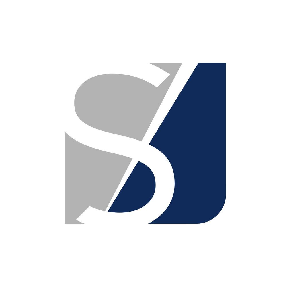 new style square letter S logo element icon and tem vector