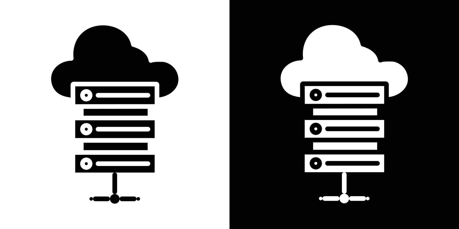 Hosting icon Isolated flat in outline vector