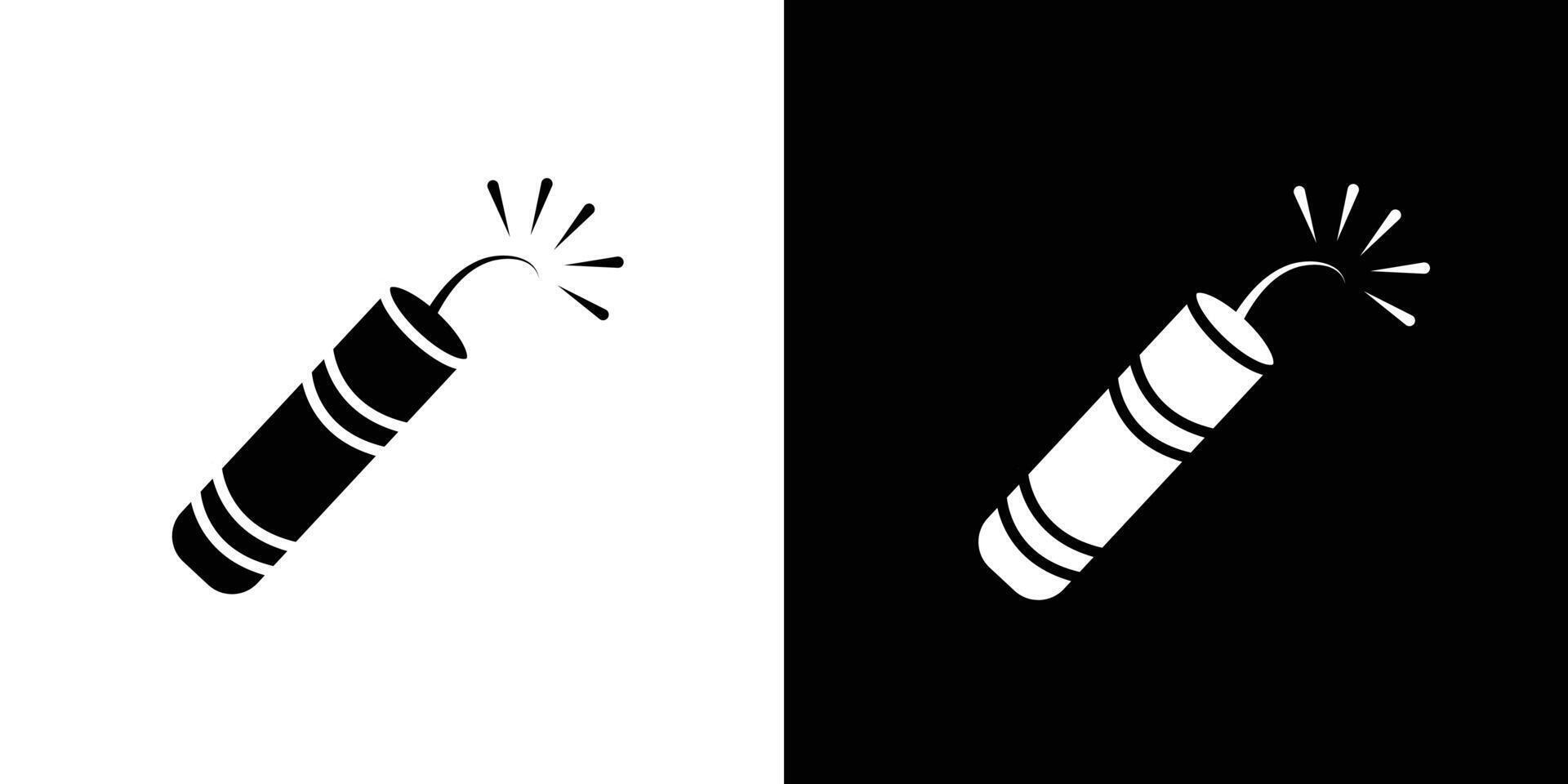 firecracker icon Isolated flat in outline vector