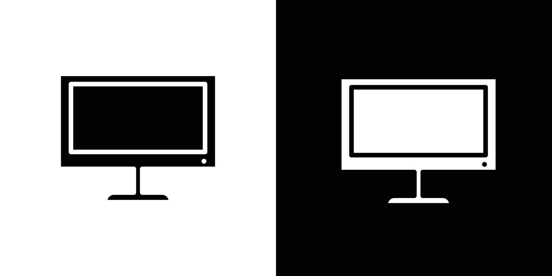 TV icon Isolated flat in outline vector