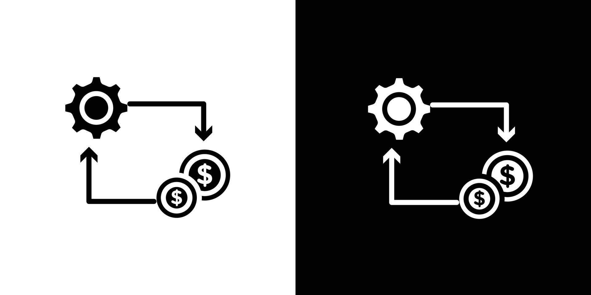Costs optimization Icon Isolated flat in outline vector