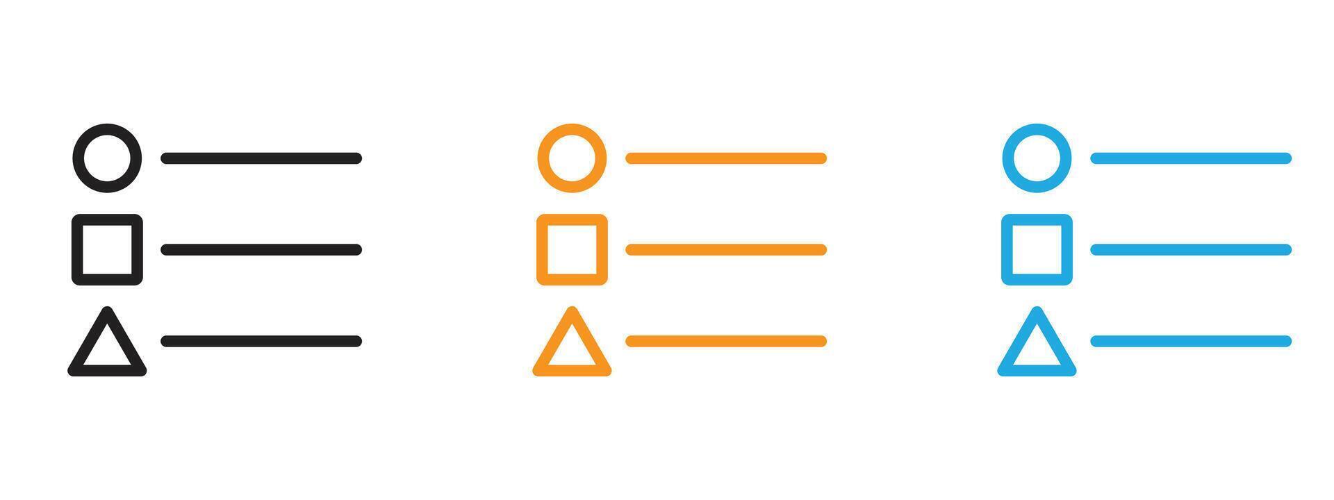 Legend icon Thin line illustration set vector