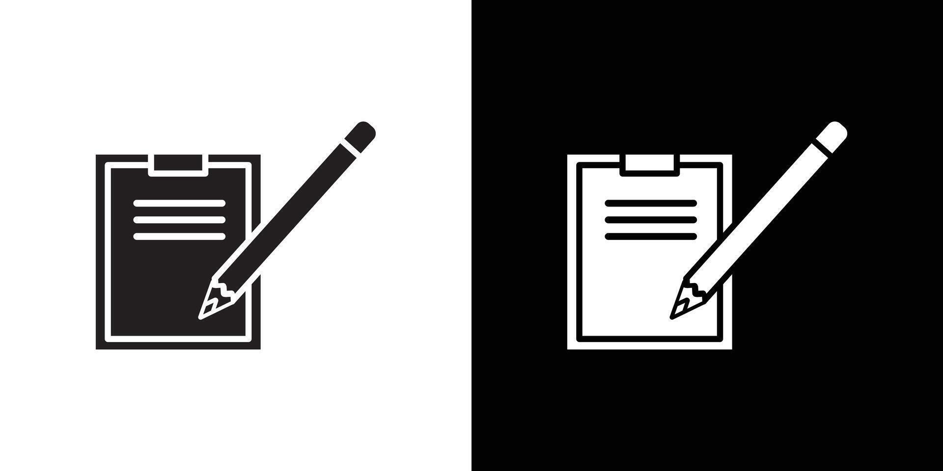 Document petition icon Thin line flat illustration vector