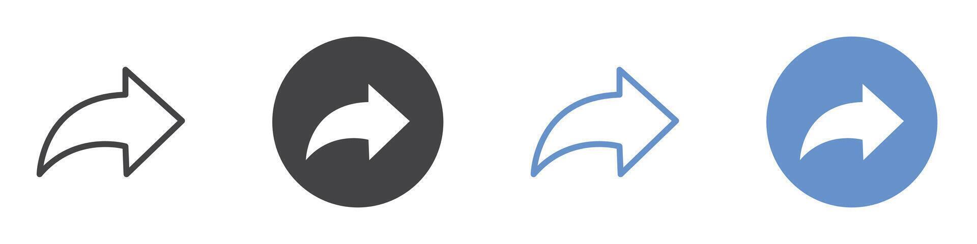 Share icon flat line symbol set. vector