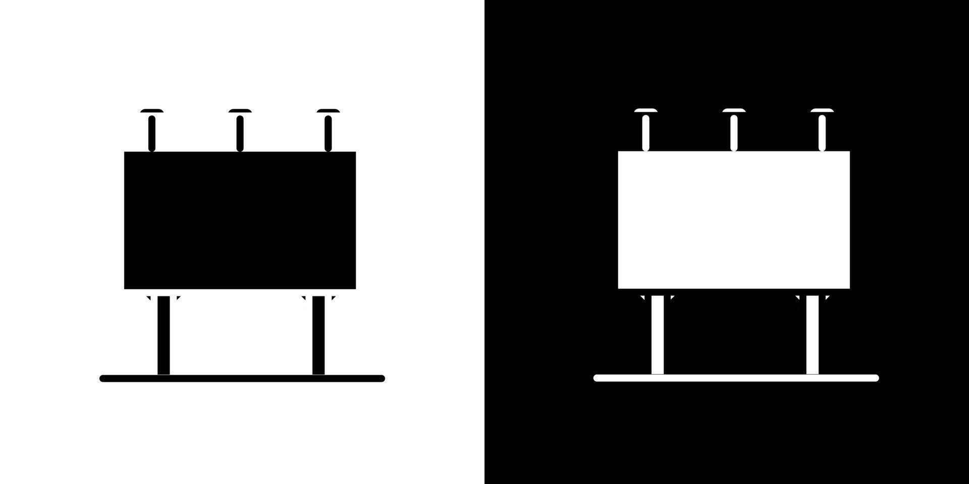 Billboard icon Isolated flat in outline vector