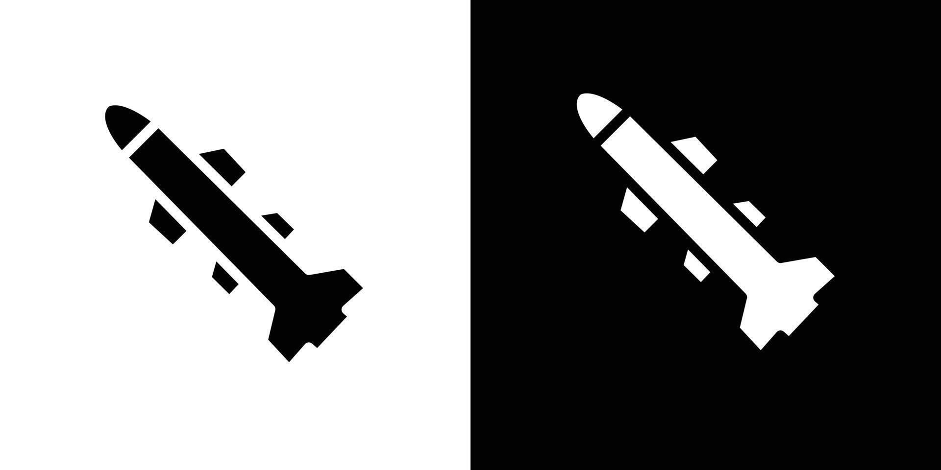 Missile icon Isolated flat in outline vector