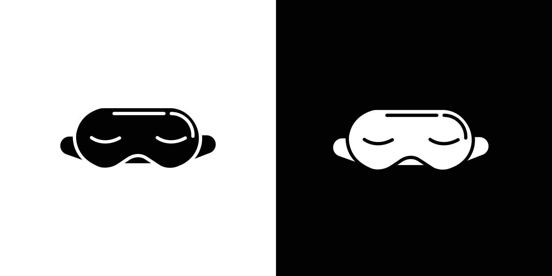 Sleeping mask icon Isolated flat in outline vector