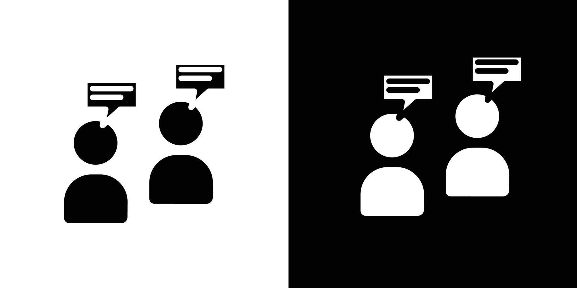 Consulting Icon Isolated flat in outline vector