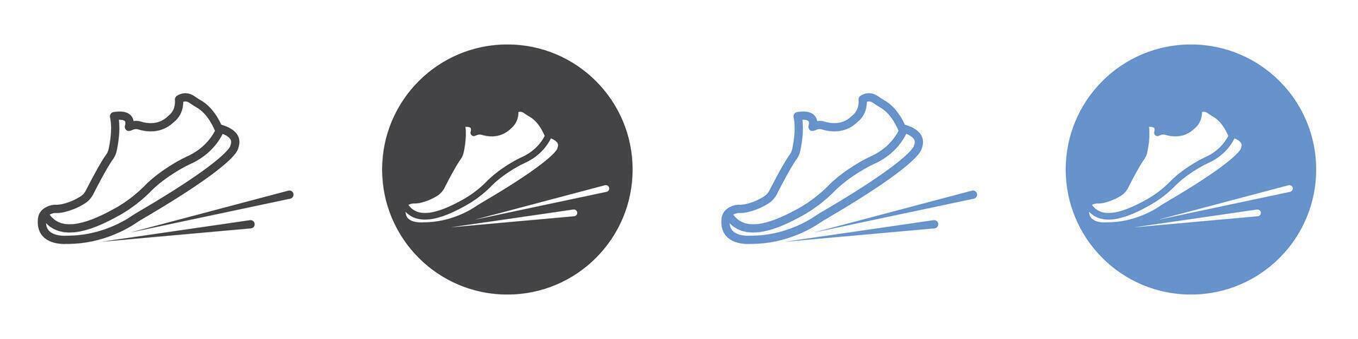 Shoes Icon flat line symbol set. vector