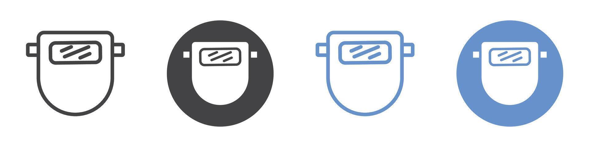 Welding icon flat line symbol set. vector