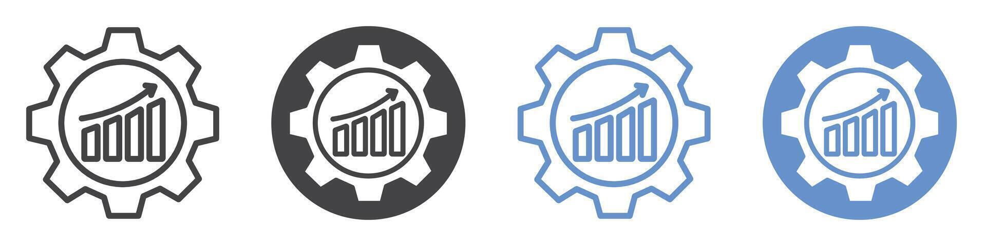 Improvement icon flat line symbol set. vector