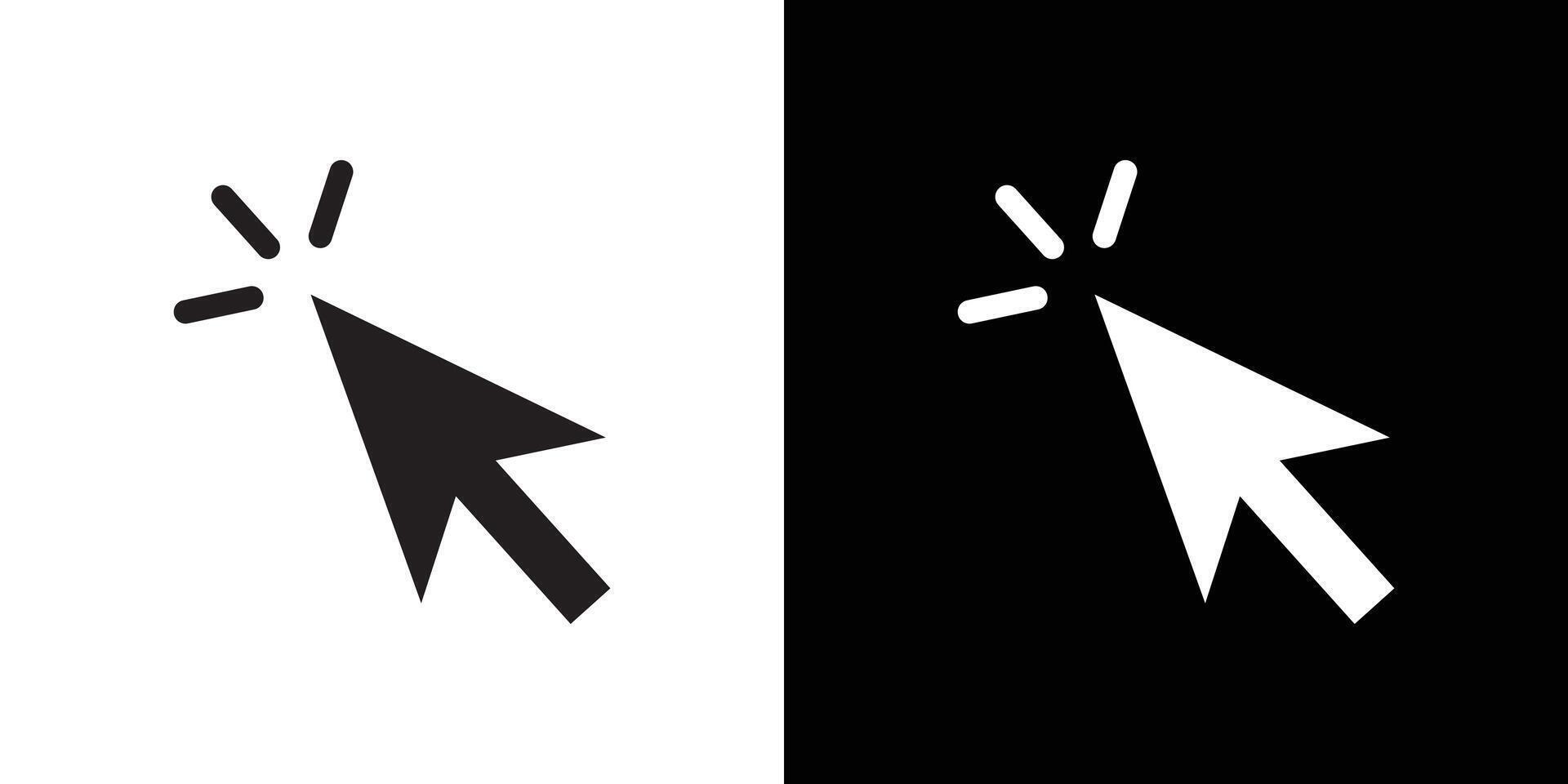 Click icon Thin line flat illustration vector