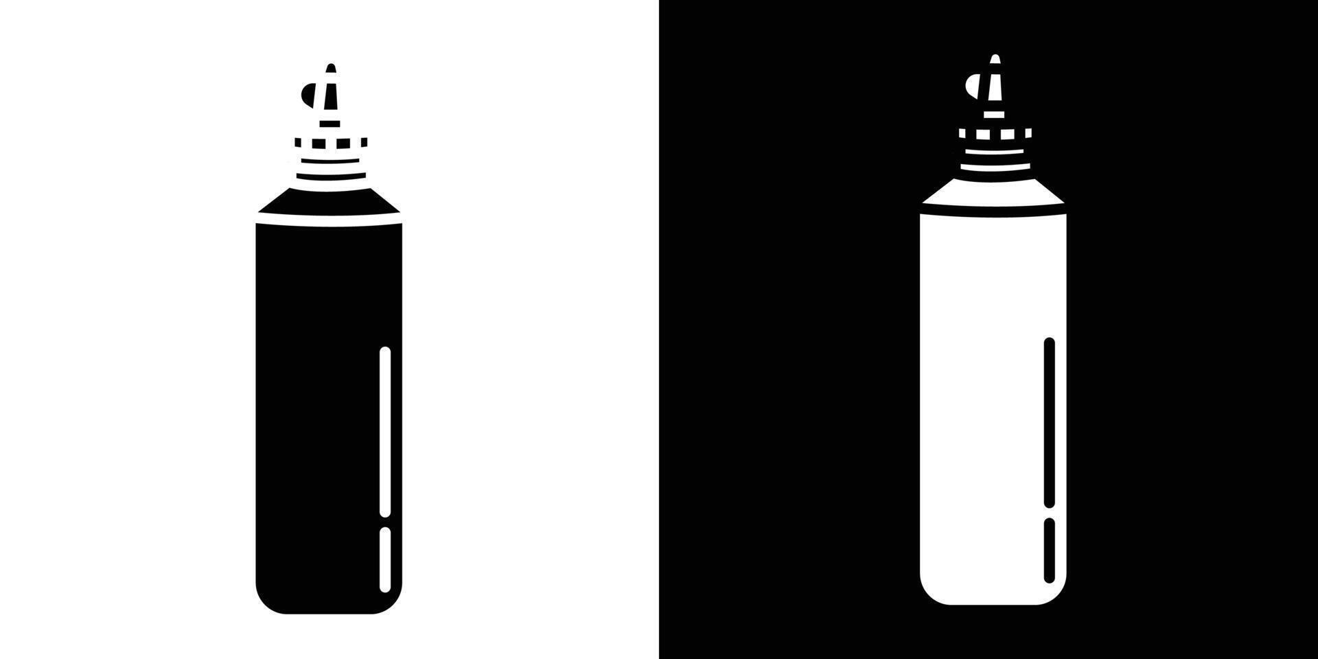 Sauce bottles icon Isolated flat in outline vector