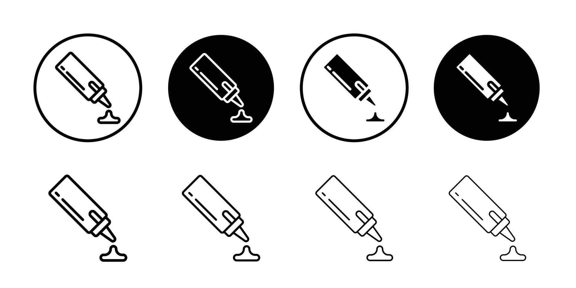 Ketchup icon logo set vector