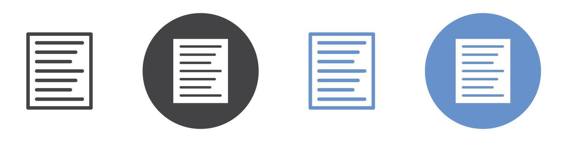 Align left icon flat line symbol set. vector