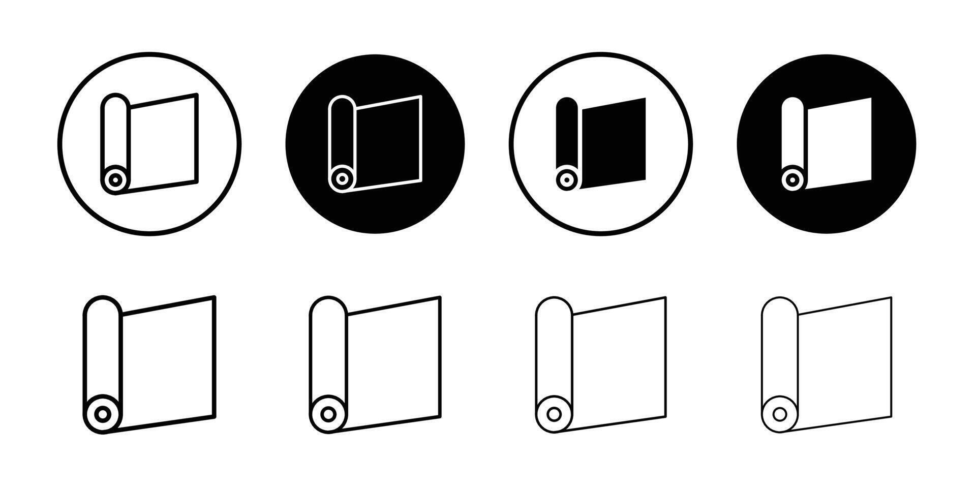 aluminum foil icon logo set vector