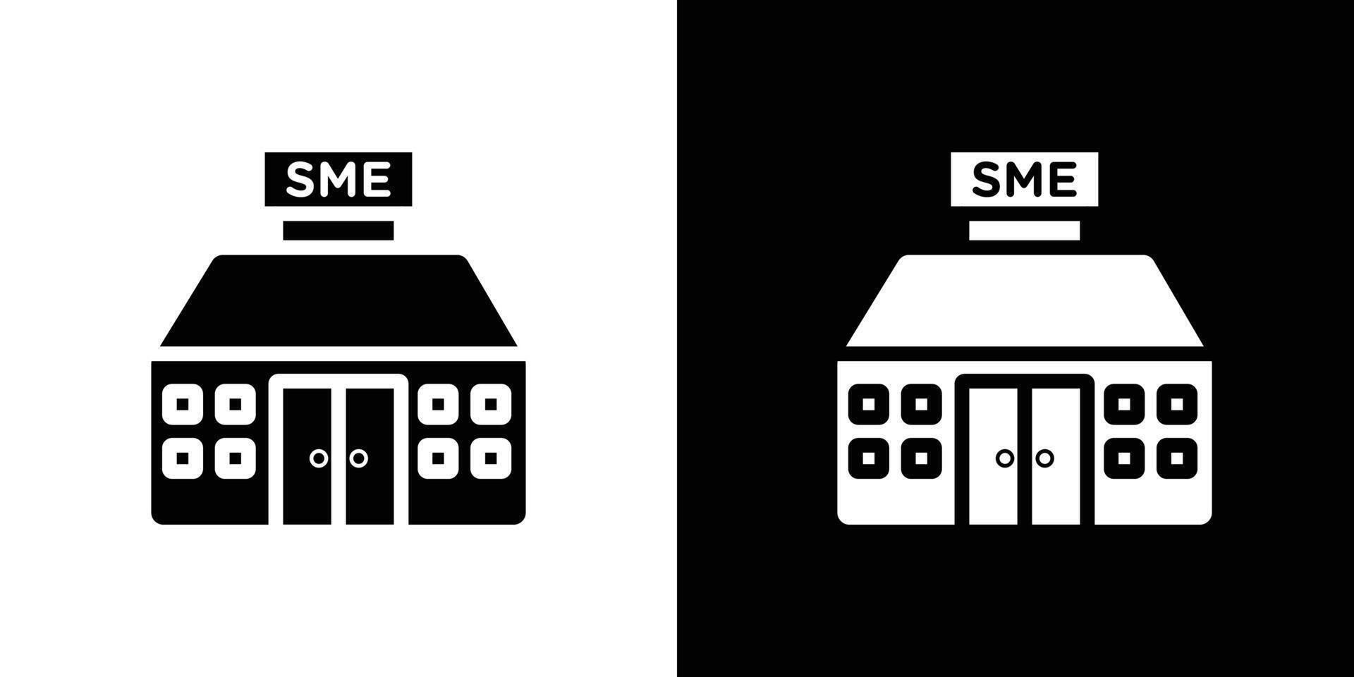 SME icon Isolated flat in outline vector