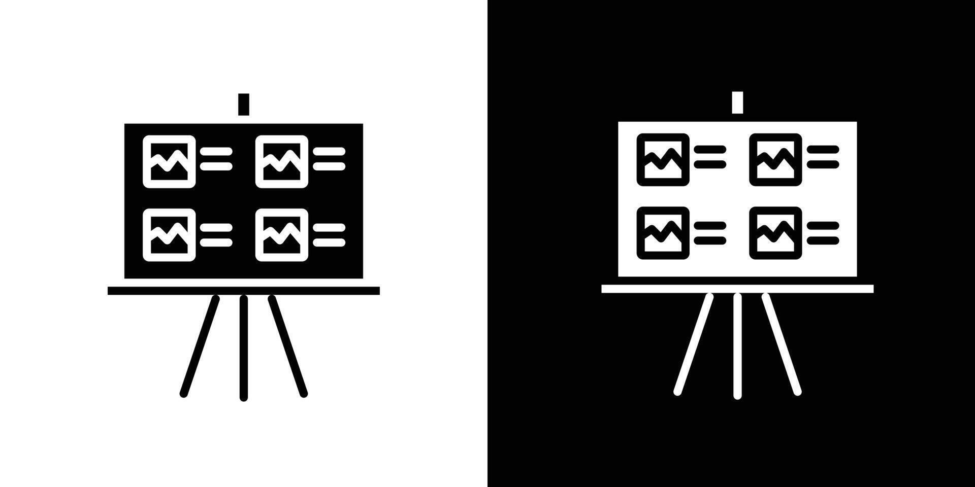 Storyboard icon Isolated flat in outline vector