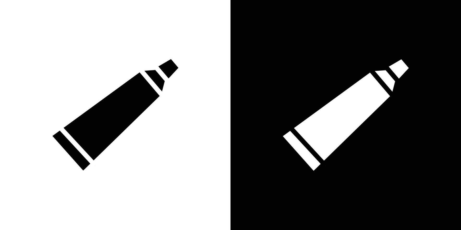 Toothpaste tube icon Isolated flat in outline vector