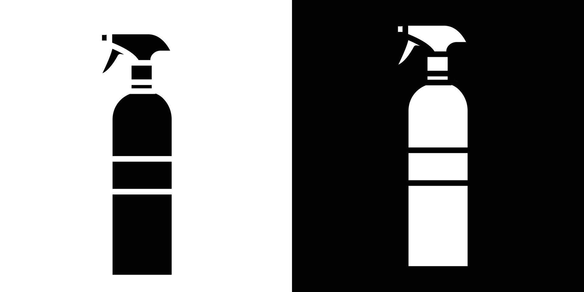 Spray bottle icon Isolated flat in outline vector