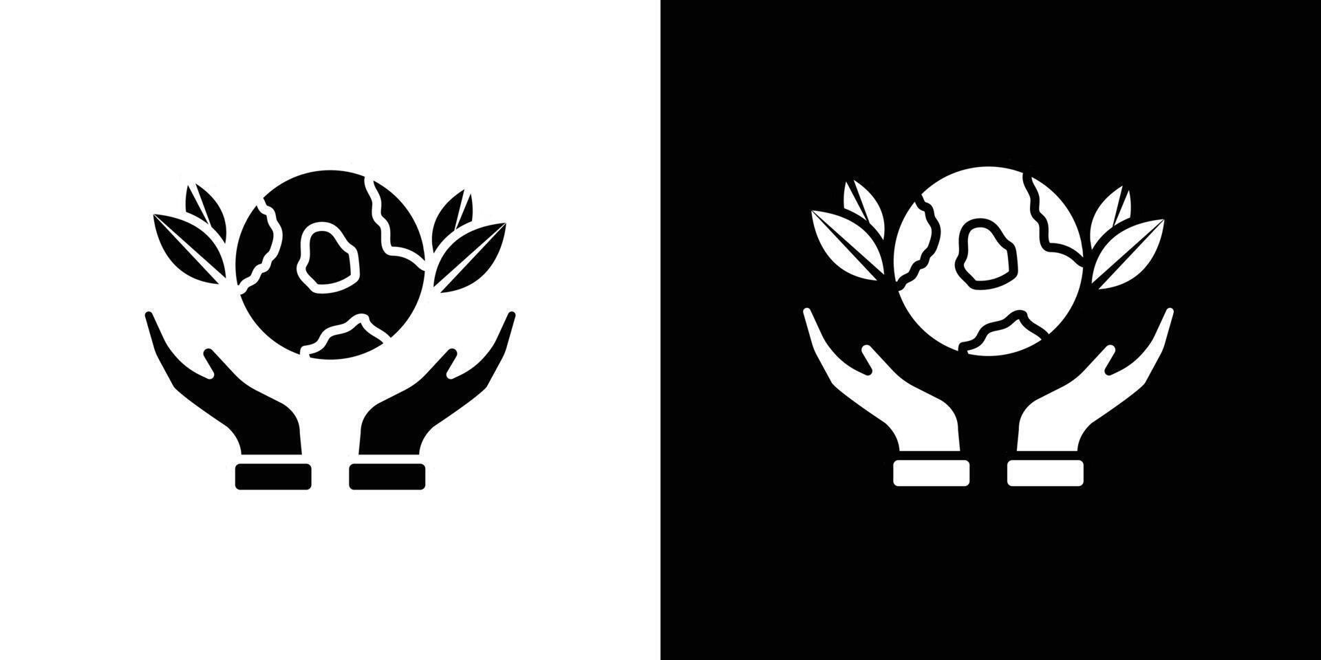 Save environment icon Isolated flat in outline vector