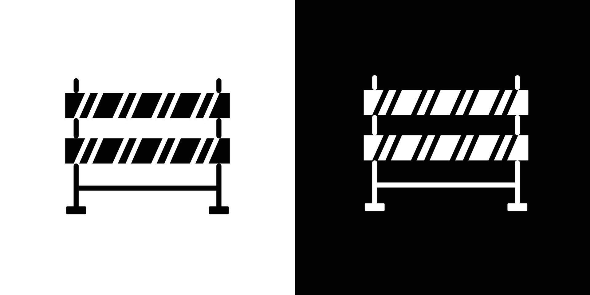 Roadblock icon Isolated flat in outline vector