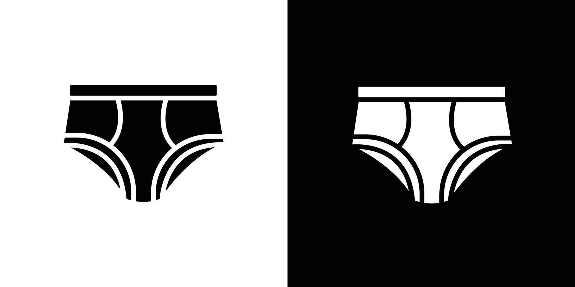underpants icon Isolated flat in outline vector