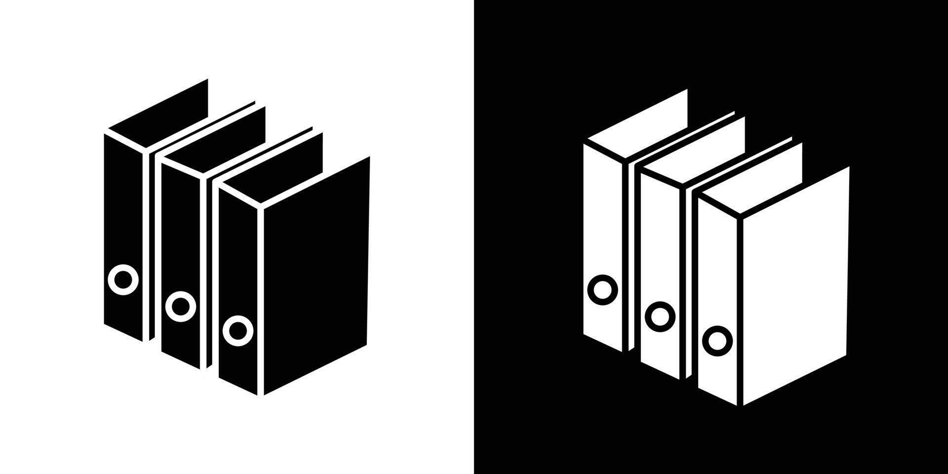 Binder icon Isolated flat in outline vector
