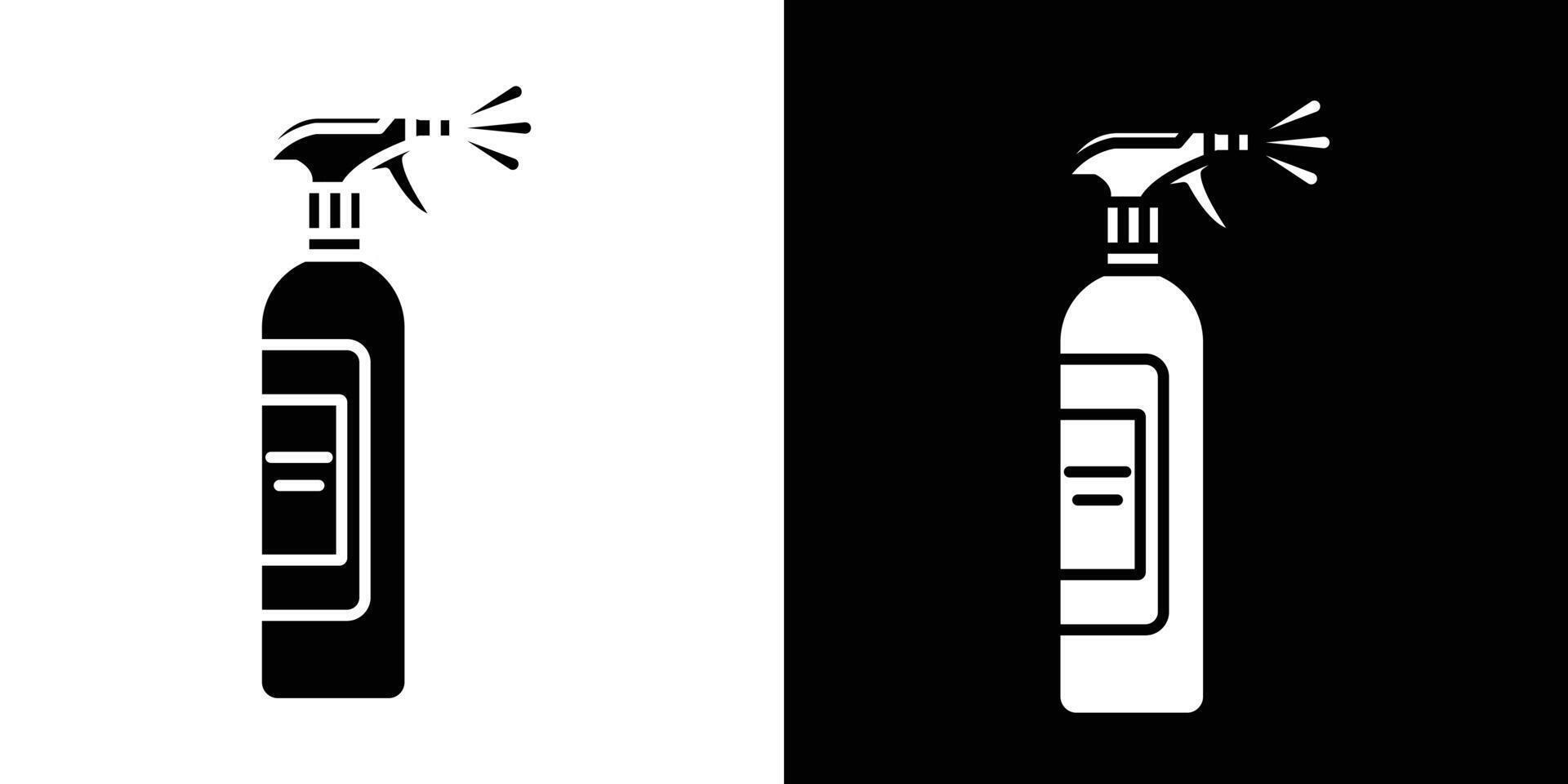 Cleaning spray icon Isolated flat in outline vector