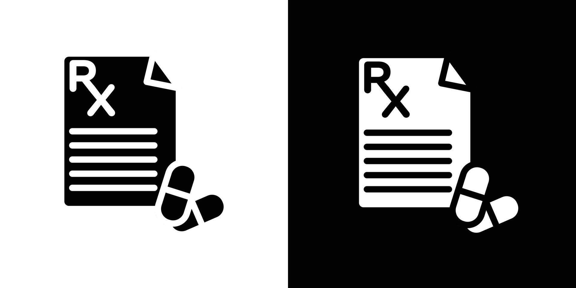 RX icon icon Isolated flat in outline vector